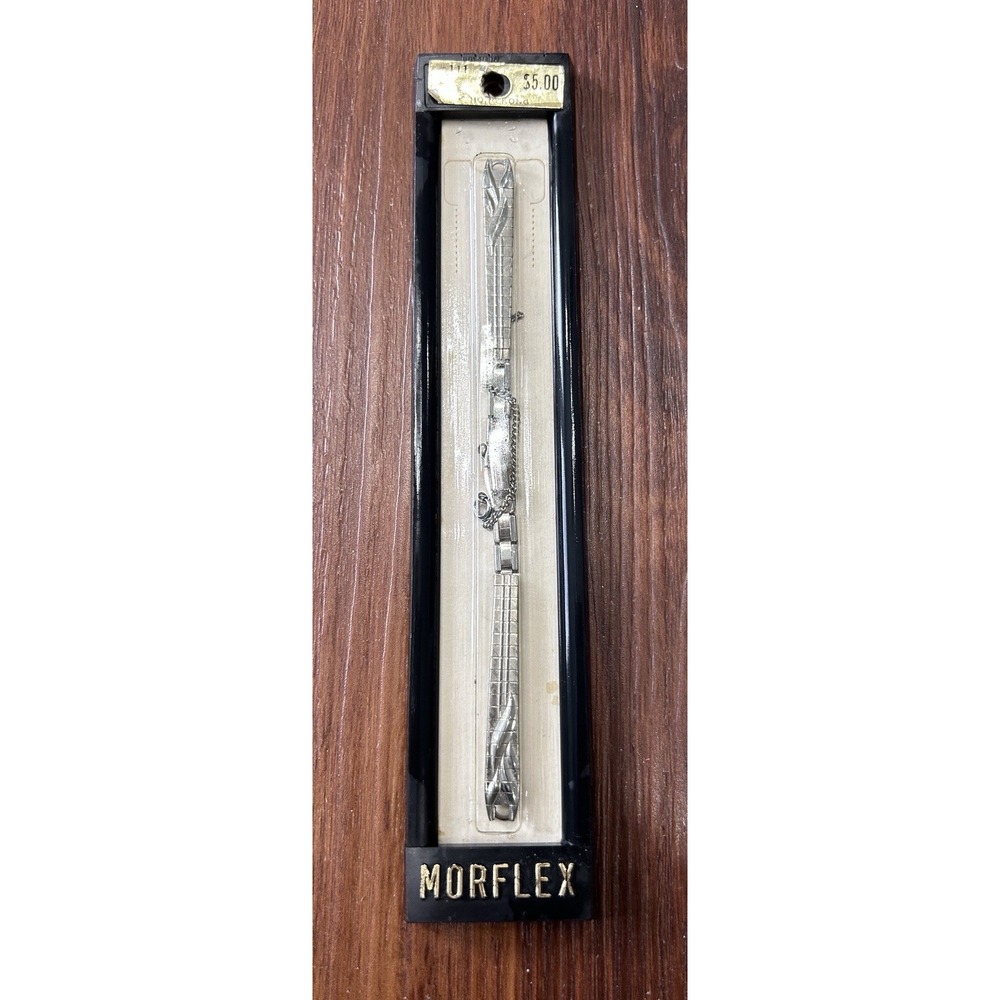 Vintage Morflex Women Expansion Watch Band Stainless Steel NOS w/ Box Hong Kong